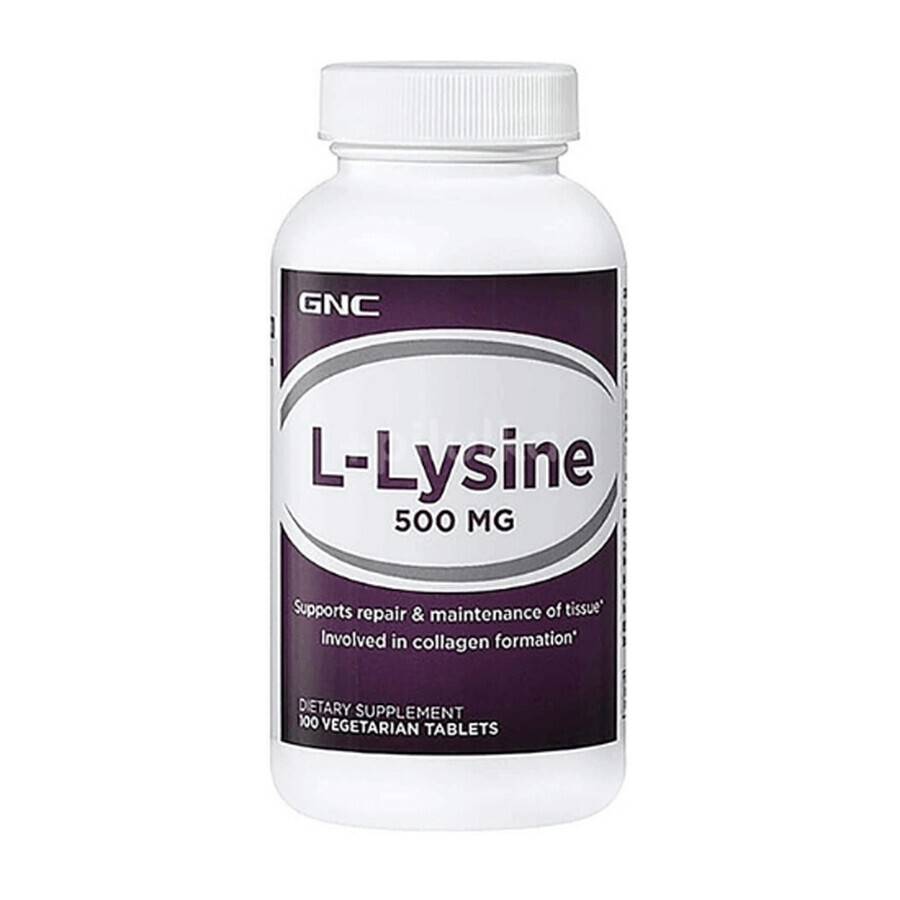 L-Lysine 500 mg, 100 tablete, GNC