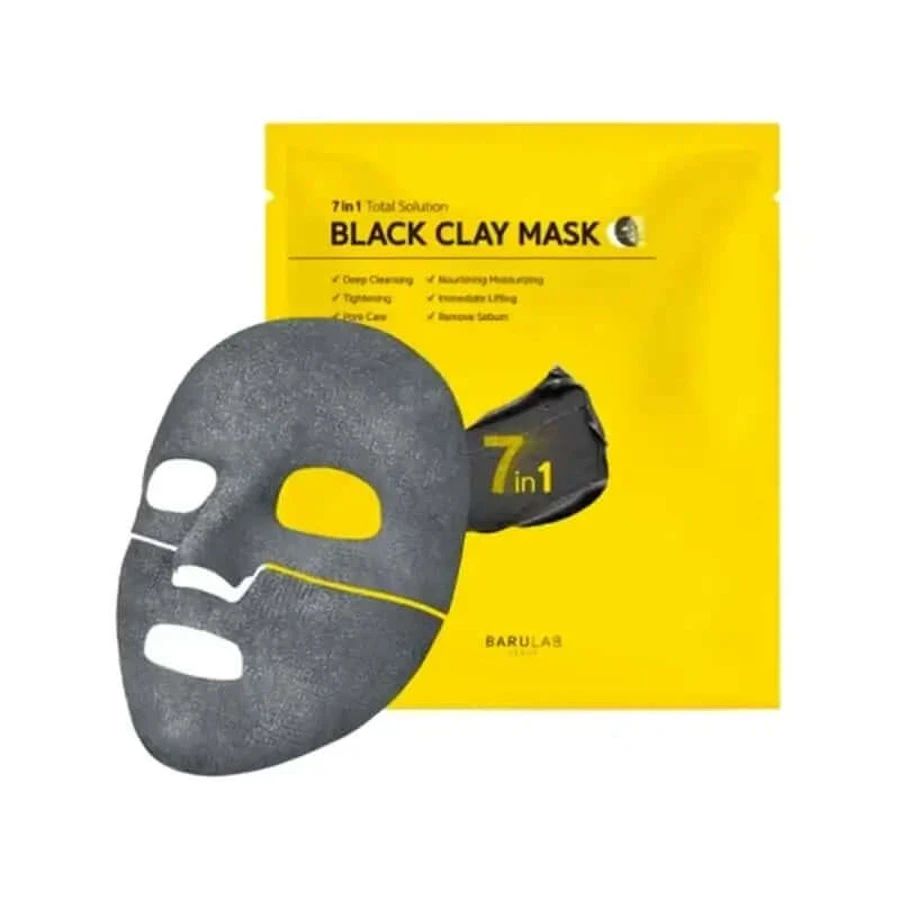 Barulab 7In One Solution - Masker van zwarte klei, 25 gr