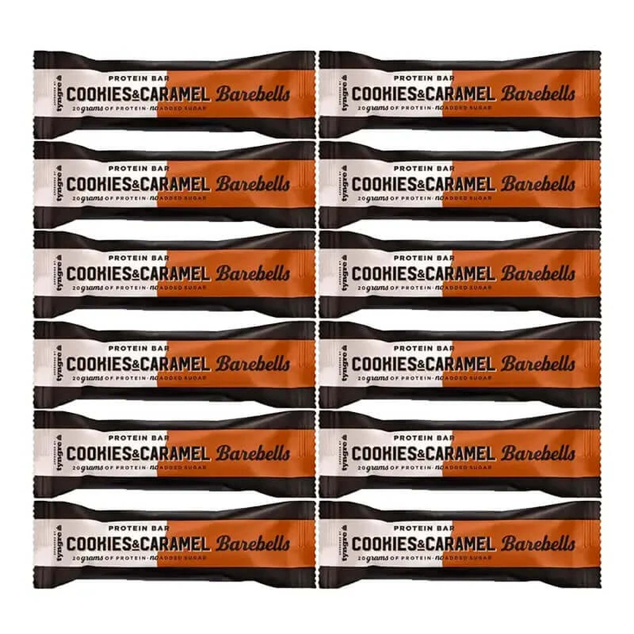 Barebells Bars Cookies Y Caramelo , pack 12 x 55 gr