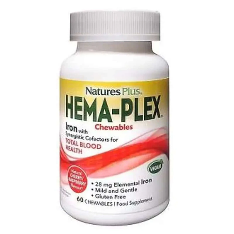 Natures Plus Hema-Plex Chewable, 60 Tablets