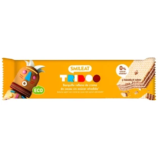 Smileat Vafe umplute cu cremă de cacao , 30 gr ECO