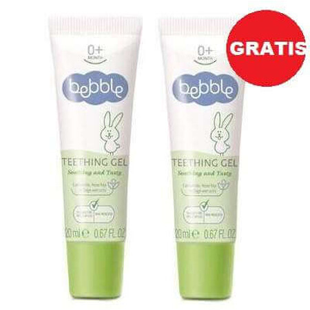 Pachet oferta, gel gingival, 1+1 gratis, 40ml, Bebble