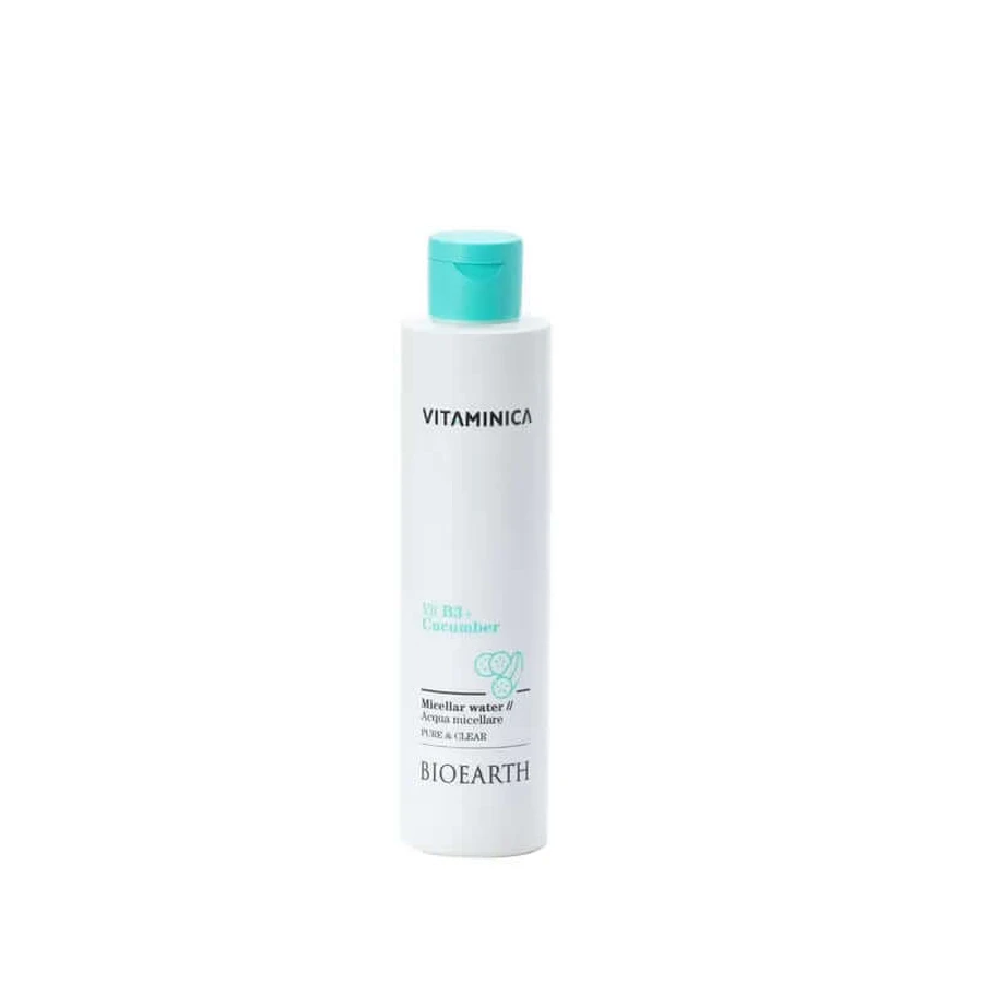 Bioearth Eau micellaire à la vitamine B3 et au concombre, 200 ml