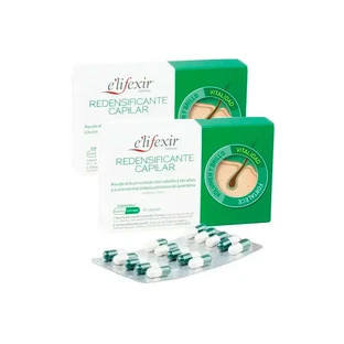 Elifexir Essentialall Redensificarea și fortificarea părului Reducerea căderii părului, pachet 2 x 60 capsule