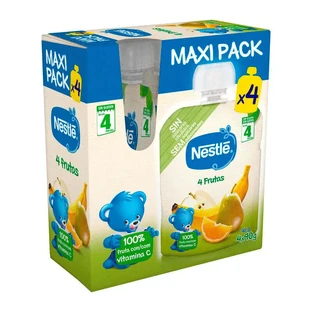 Nestlé Zakje 4 Fruit, 4X90 gram