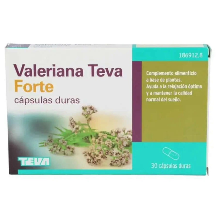 Teva Valeriana Forte 450mg, 30 Capsules dures