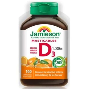 Jamieson Vitamina D3 masticabilă 1000Ui , 100 comprimate