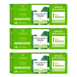 Rene Furterer Vitalfan Anticaida Reaccional, Pack 3 x 30 gélules