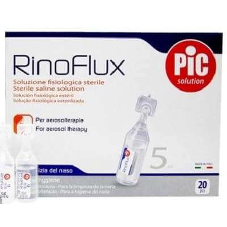 Sterile saline, 20 x5ml, RhinoFlux