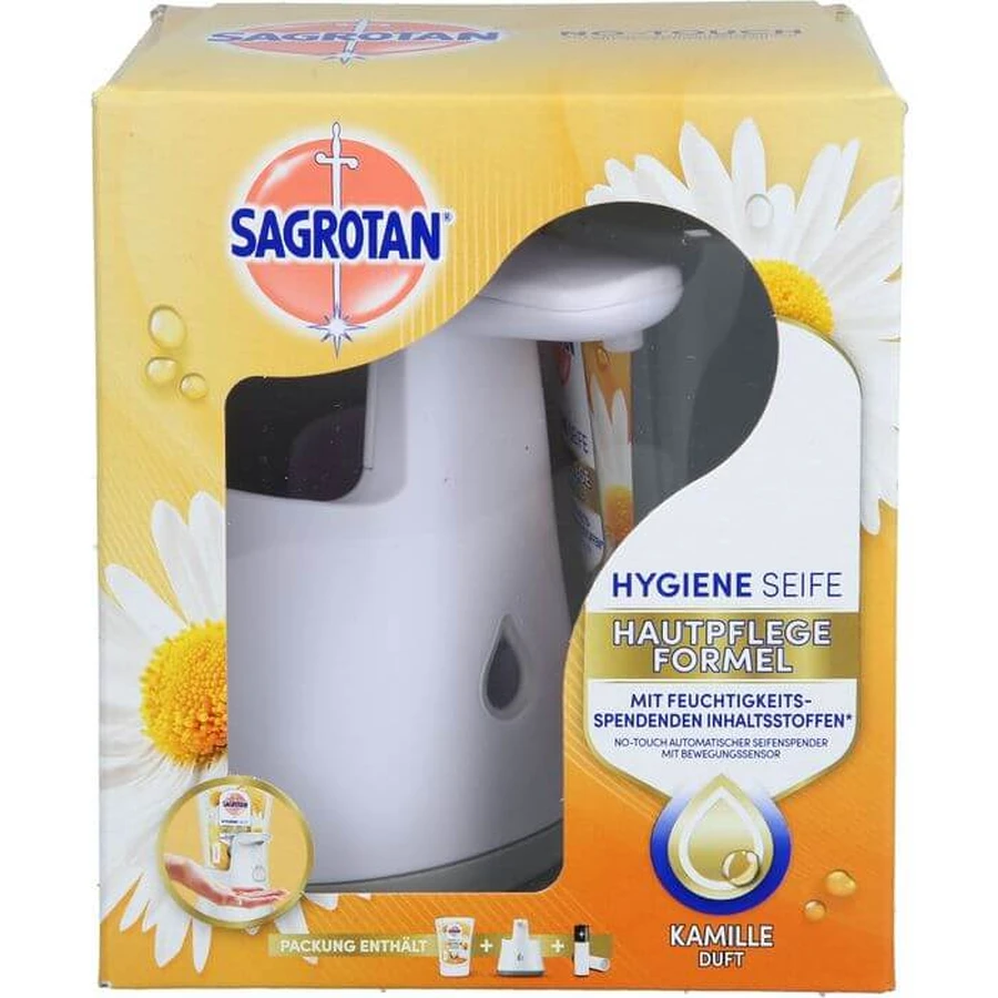 SAGROTAN No-Touch Starter Set Chamomile Scent 1 pc.