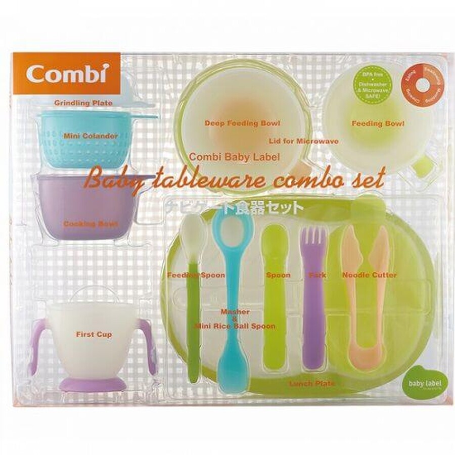 Set complet pentru servirea mesei bebelusilor, Combi Japonia