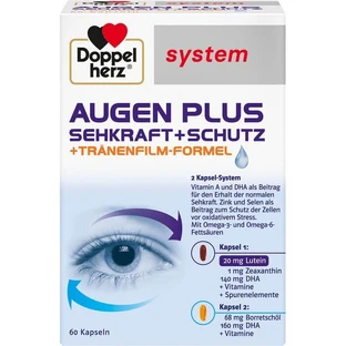 DOPPELHERZ Eyes plus Sistemul Vision+Protection Caps. 60 Caps.