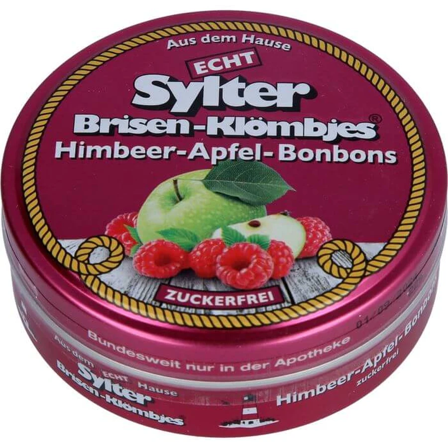 ECHT SYLTER bonbons framboise-pomme sans sucre 70 g