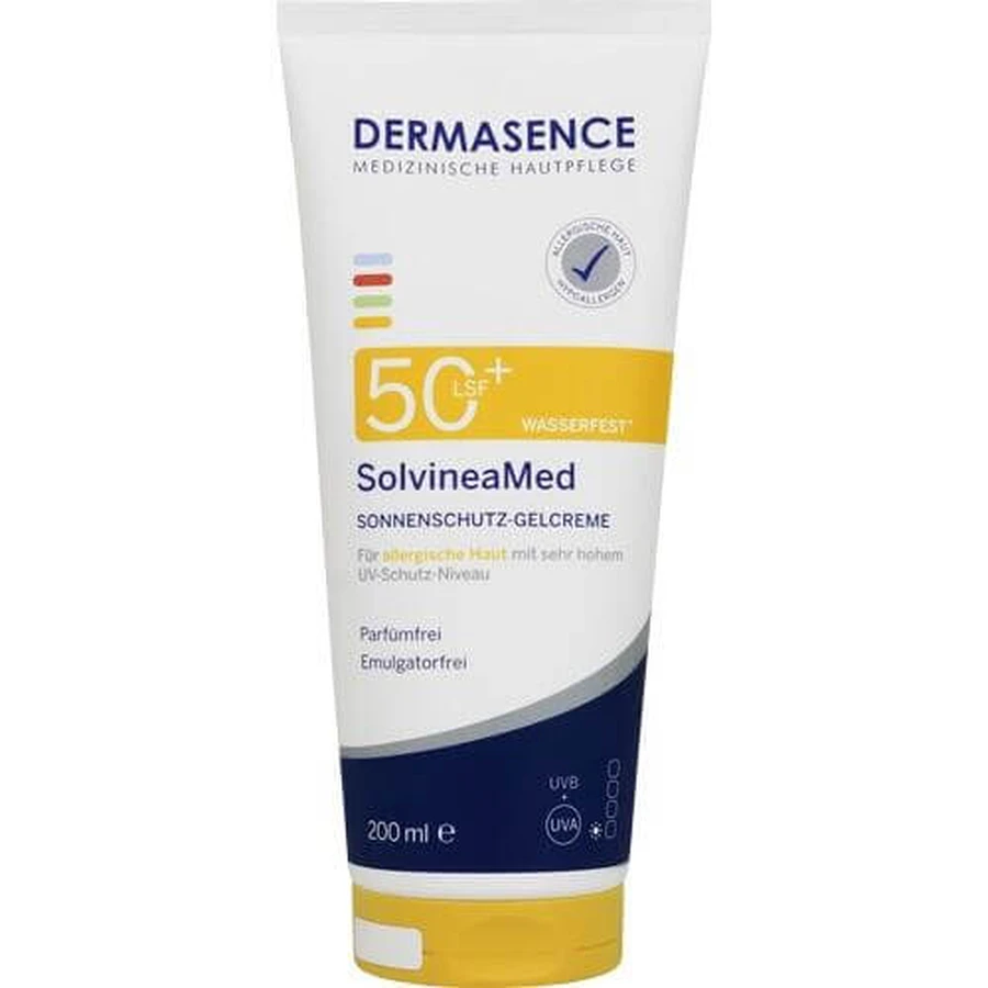 DERMASENCE SolvineaMed Sunscreen Gel Cream SPF 50+ 200 ml