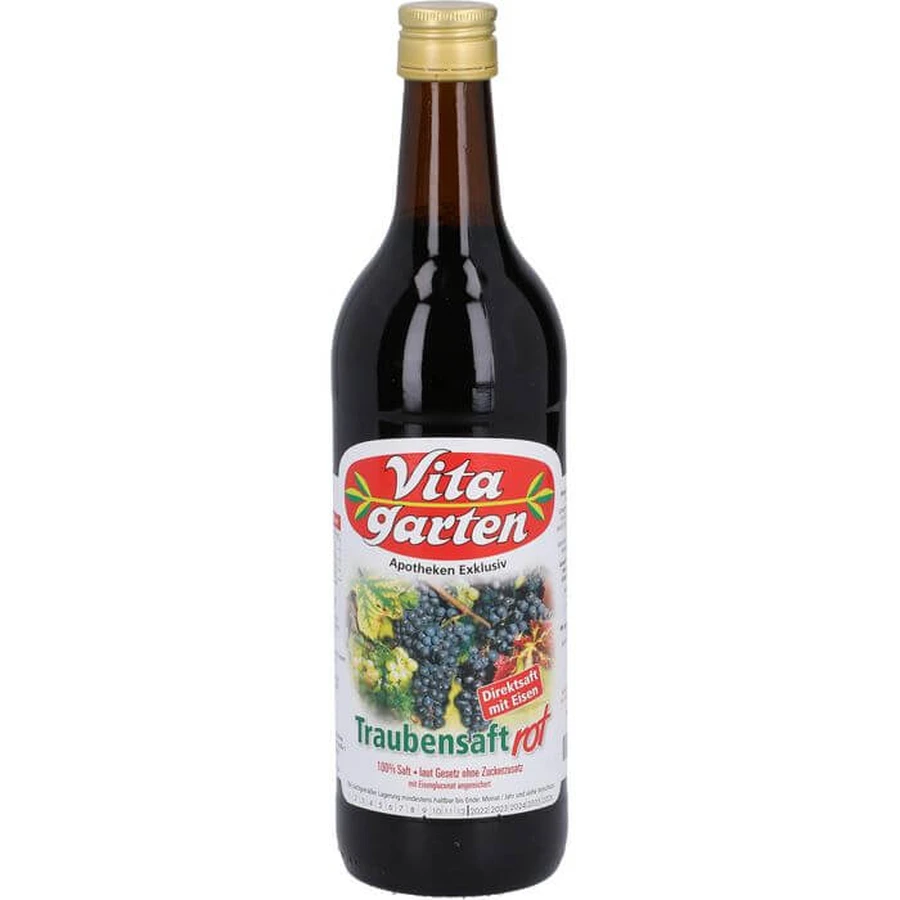 VITAGARTEN jus de raisin rouge 750 ml