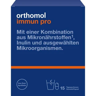 Pachet combinație granule/capsule ORTHOMOL Immun pro. 15 buc.