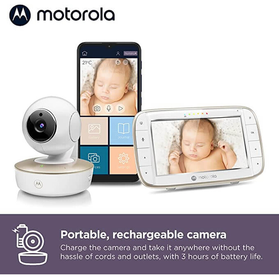 Video Monitor Digital + Wi-Fi, VM855 Connect, Motorola