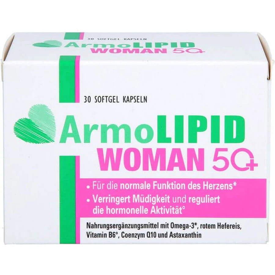 ARMOLIPID WOMAN 50+ capsule moi 30 buc.