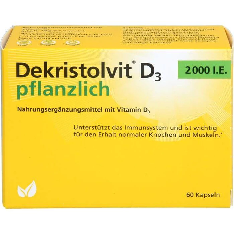 DEKRISTOLVIT D3 2000 U.I. capsules végétales 60 Capsules