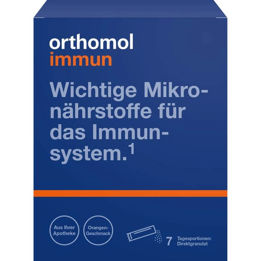 ORTHOMOL Immuun Direct Granulaat Sinaasappel 7 st.