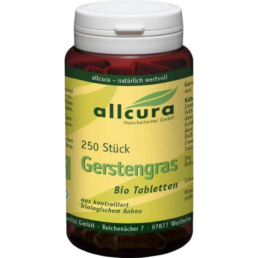 BARLEY GRASS TABLETS Organic 250 szt.: ceny i cechy