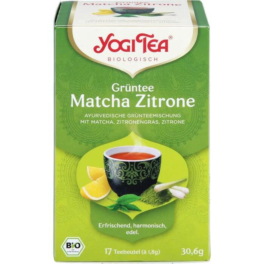 YOGI TEA Groene Thee Matcha Citroen Biologisch Filterzakje 30,6 g