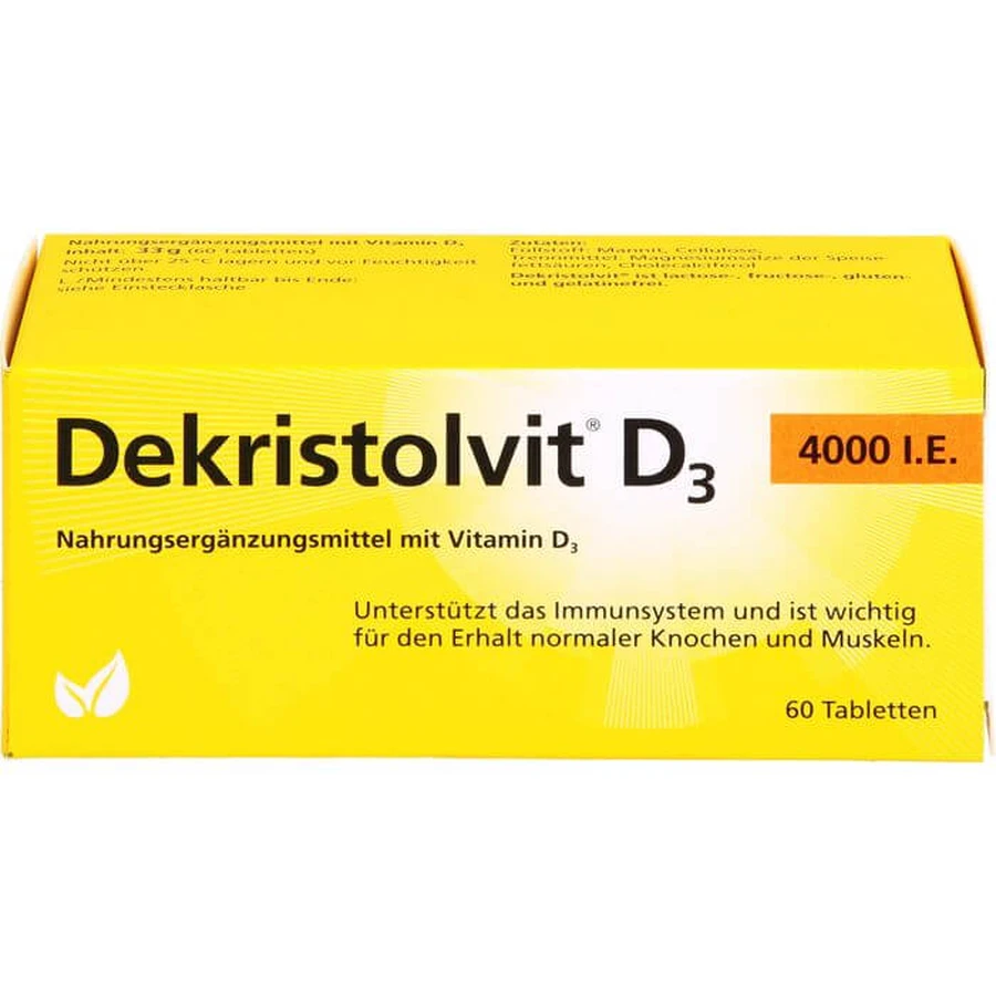 DEKRISTOLVIT D3 4000 I.E. Tabletki 60 St.: ceny i cechy