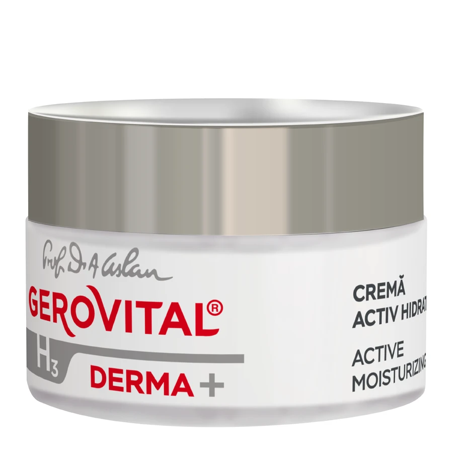 Gerovital H3 Derma+ actieve vochtinbrengende crème, 50 ml, Farmec