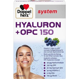 DOPPELHERZ Hyaluron+OPC systeem Capsules 30 Capsules