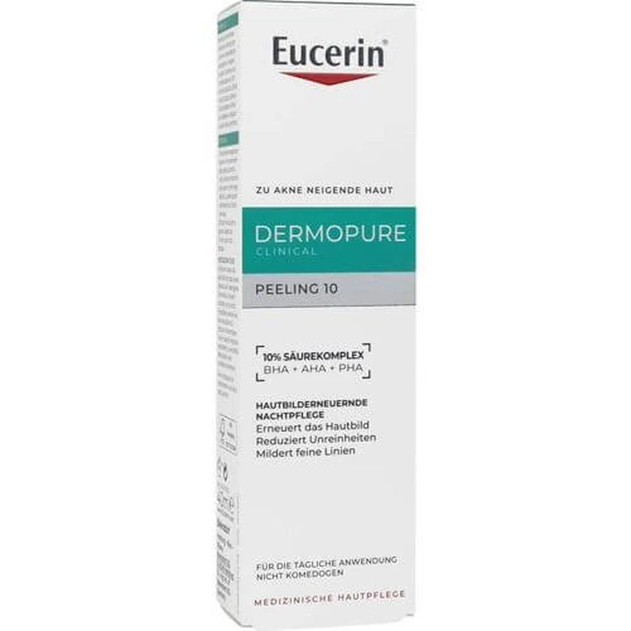 EUCERIN DermoPure Klinische Peeling 10 Nachtcrème 40 ml
