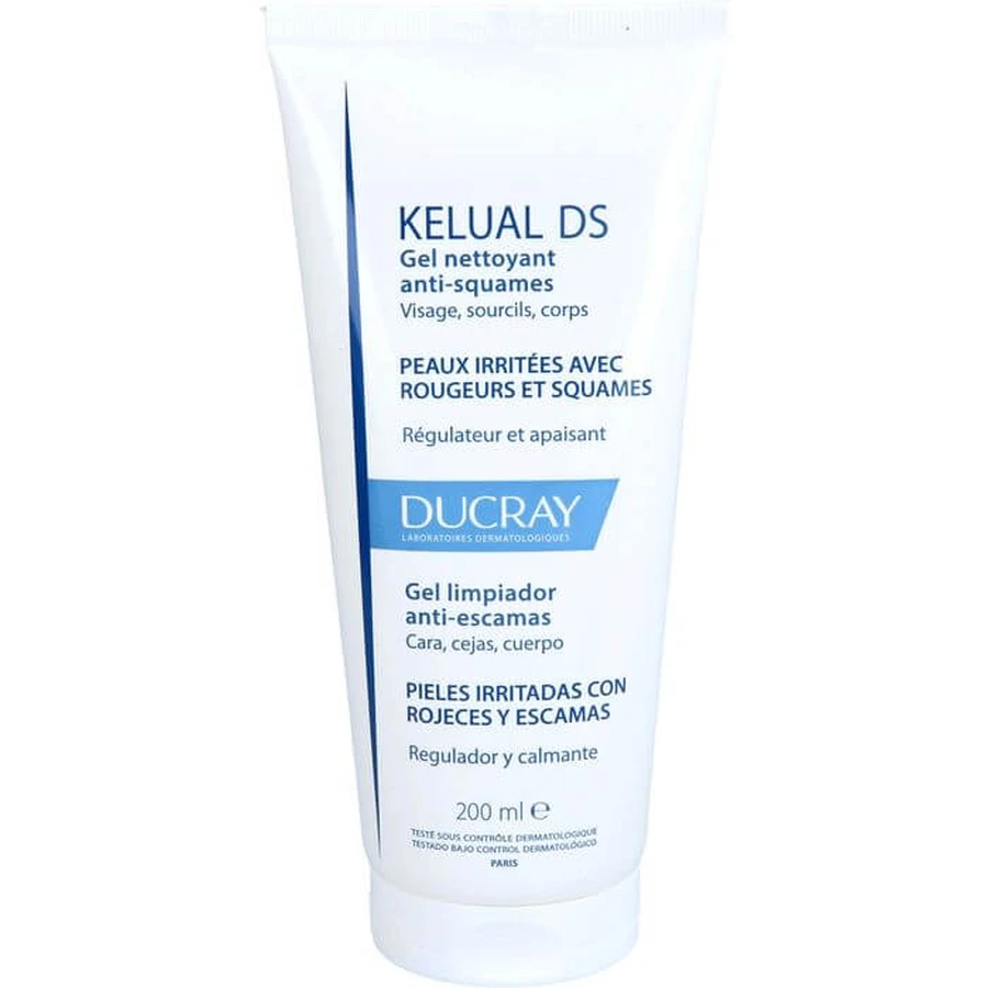DUCRAY KELUAL DS Gel de curățare anti-mătreață 200 ml