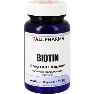 BIOTINA 5 mg GPH Cápsulas 30 Cápsulas