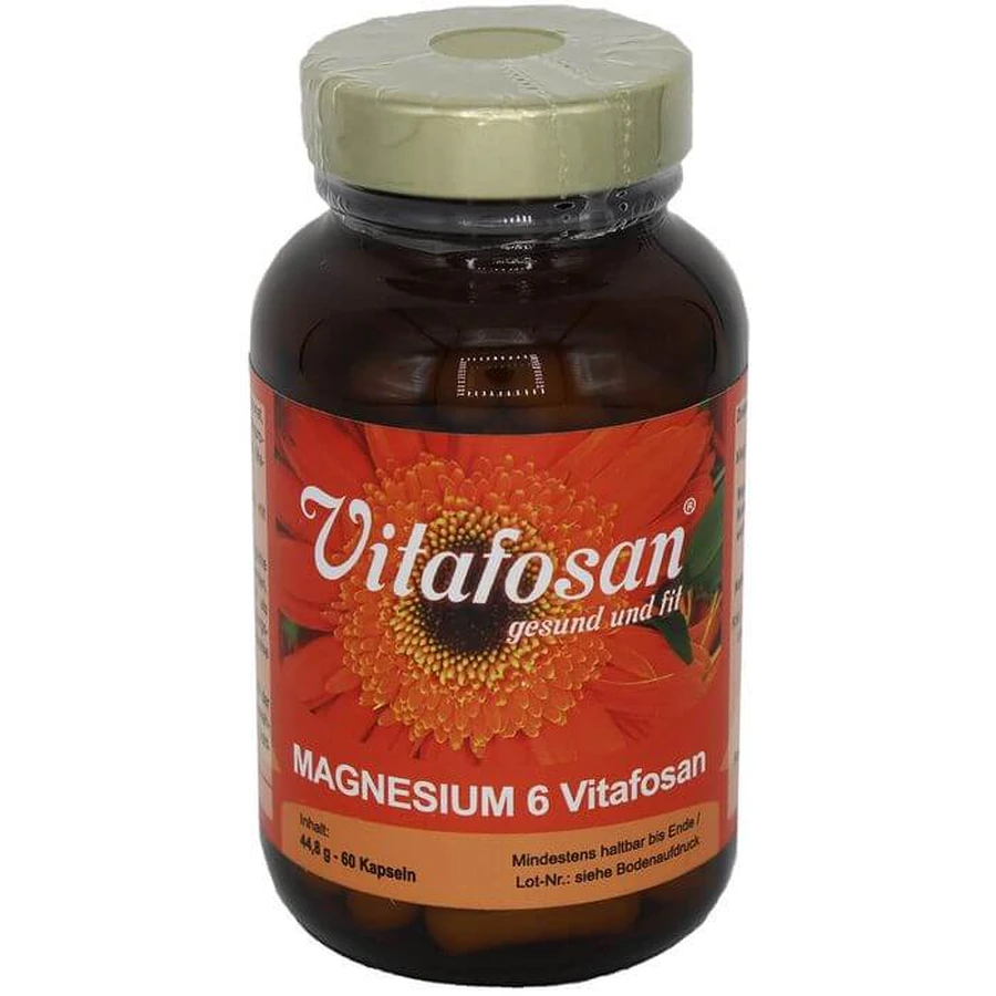 MAGNESIO 6 Vitafosan Cápsulas 60 Cápsulas