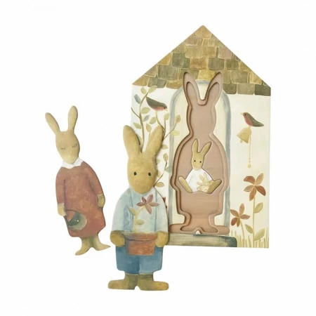 Puzzle z rodziną królików, Egmont Toys: ceny i cechy