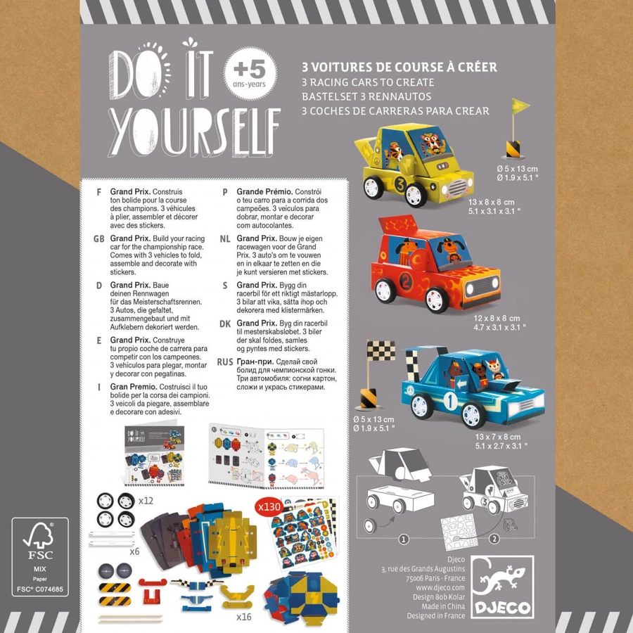 Kreativspiel DIY Grand Prix, Djeco