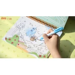 Draagbaar aquarel schilderboek - Kleine lettertjes