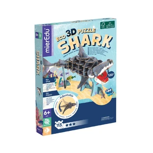 Puzzle 3D ECO - Grande squalo bianco (deluxe)