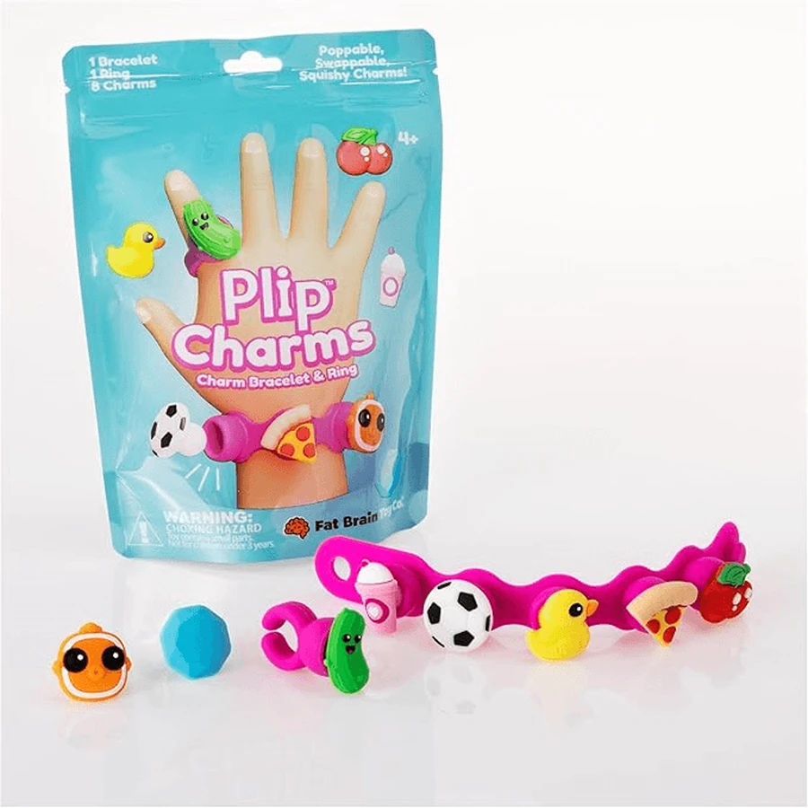Plip Charms pop-it Plip Charms bracelet et bague, turquoise