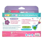 Kit di gioielli fai da te Creatibles Enchanted Flowers - plastilina essiccata all'aria - set di 6 colori e accessori