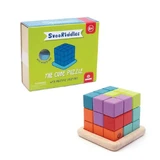 Kleurrijke 3D houten kubus puzzel, Svoora