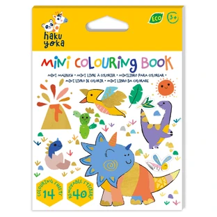 Minilibro para colorear Hakuyoka - Dinosaurios