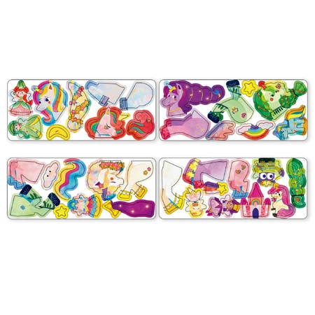 Magnetpuzzle in Metallbox, Zuordnungs- und Zuordnungsspiel - Einhörner
