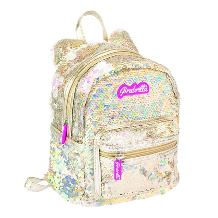 Zaino mini Girabrilla Kitty con paillettes reversibili