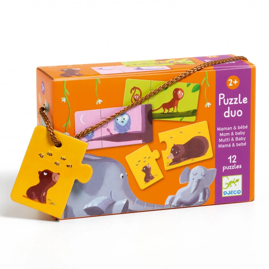 Puzzle-Duo Djeco Mutter und Huhn