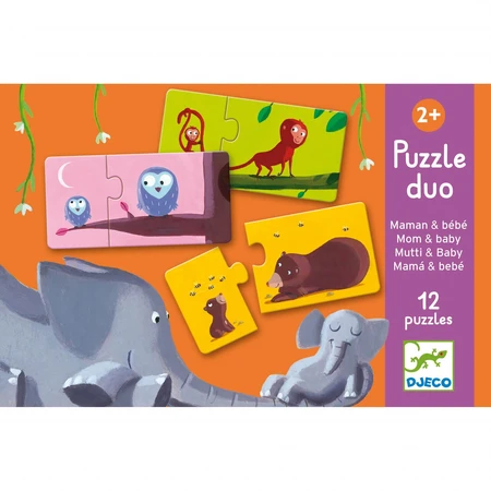 Puzzle-Duo Djeco Mutter und Huhn