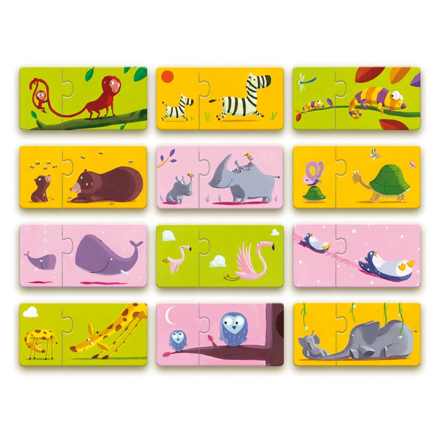 Puzzle-Duo Djeco Mutter und Huhn