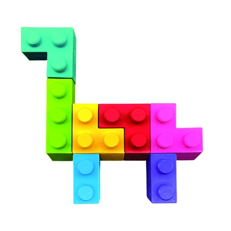 Block Crayons Interlinkable Block Buntstifte - Dinosaurier Brachiosaurus, Haku Yoka
