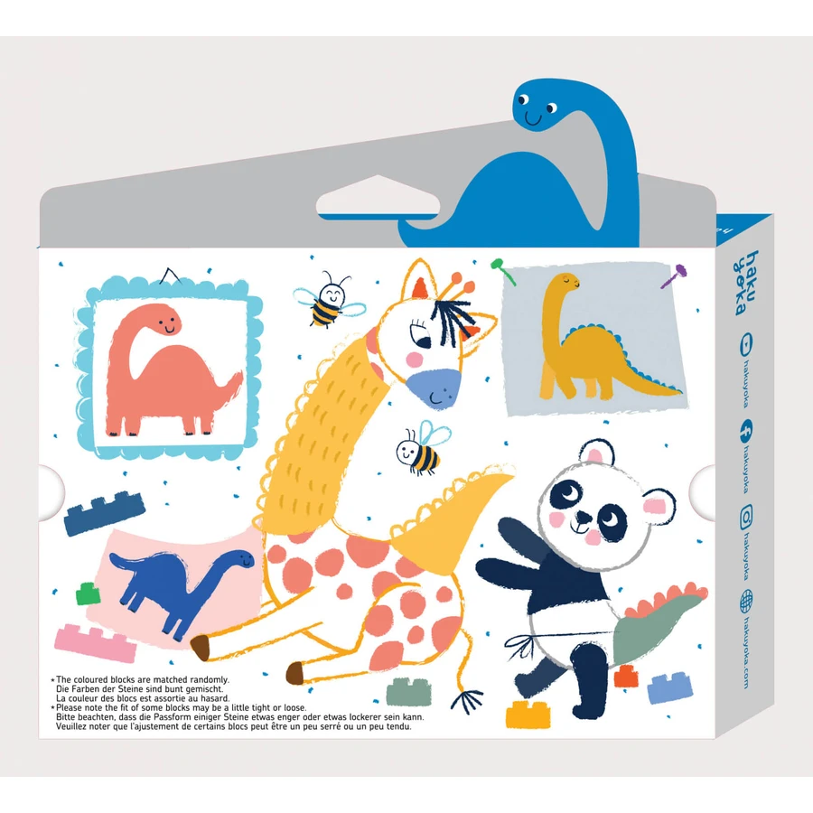 Block Crayons Interlinkable Block Buntstifte - Dinosaurier Brachiosaurus, Haku Yoka