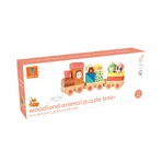 Holzeisenbahn mit Formen und Tieren, Orange Tree Toys