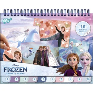 Set creativo con pegatinas, números adhesivos, Disney Frozen